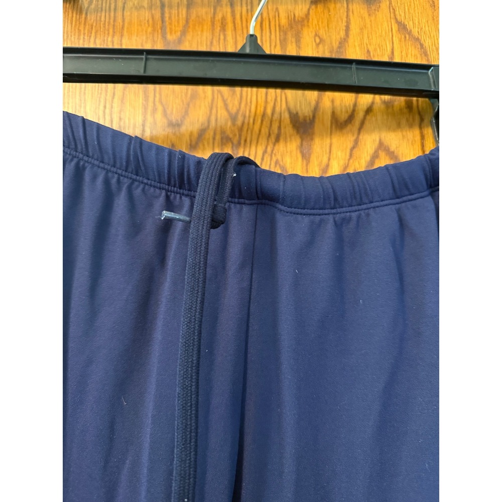 Adidas Navy Blue Purple Stripe Wide Leg Athletic Track Pants Womens Medium - Picture 4 of 6